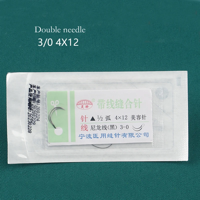 Круглый хирургический инструмент для швов Микрохирургия нейлоновая проволока