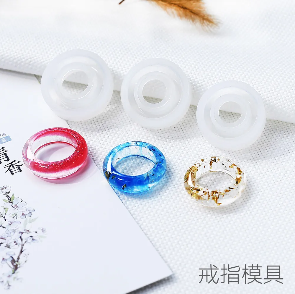 Силиконовая форма гладкое кольцо для изготовления ювелирных изделий