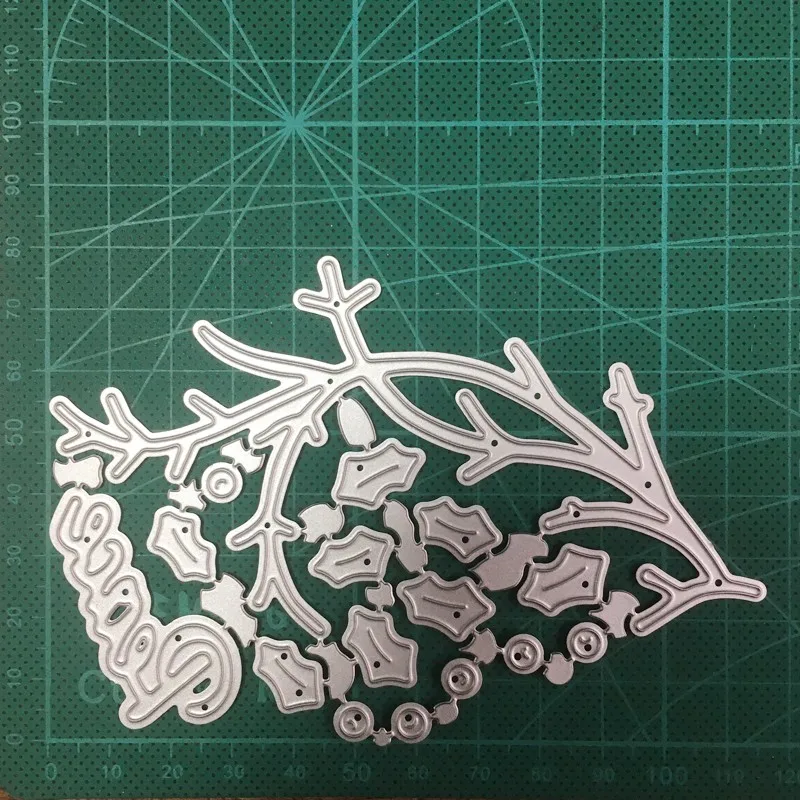 

Christmas Plants Metal Cutting Dies Stencils For DIY dies Scrapbooking Embossing Dies Cuts Paper Card Making Craft dies new 2020