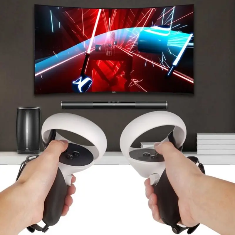 Чехол для сенсорного контроллера с ручкой и ремешком на костяшке игры в