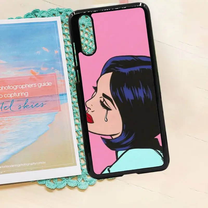 

Crying Comic Girl Painting Pop Art high quality luxury Phone CasePC for iPhone 11 12 pro XS MAX 8 7 6 6S Plus X 5S SE 2020 XR