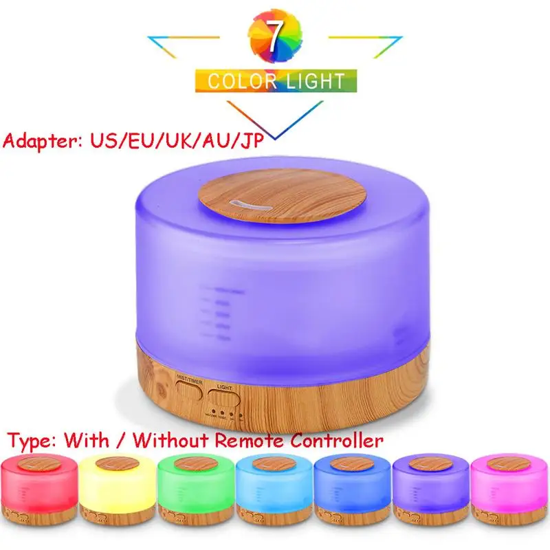 500 мл ультразвуковой диффузор для ароматерапии система изменения цвета эфирного