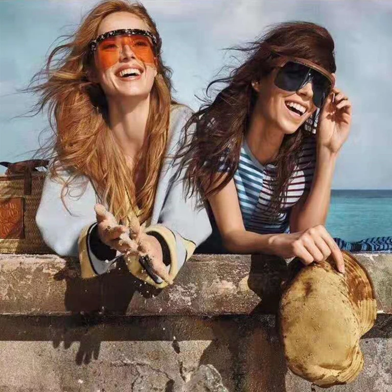 Новые Сиамские солнцезащитные очки с полуоправой цветной пленкой Ветрозащитная