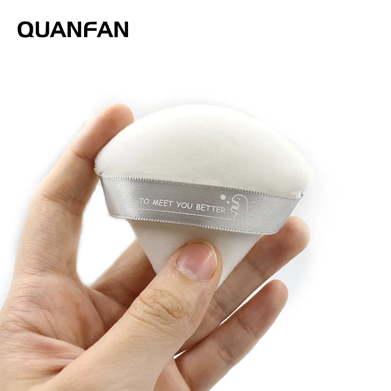 

2pcs Cotton Triangular Puff Soft Wet Dry Use Foundation Makeup Sponge Tools MA