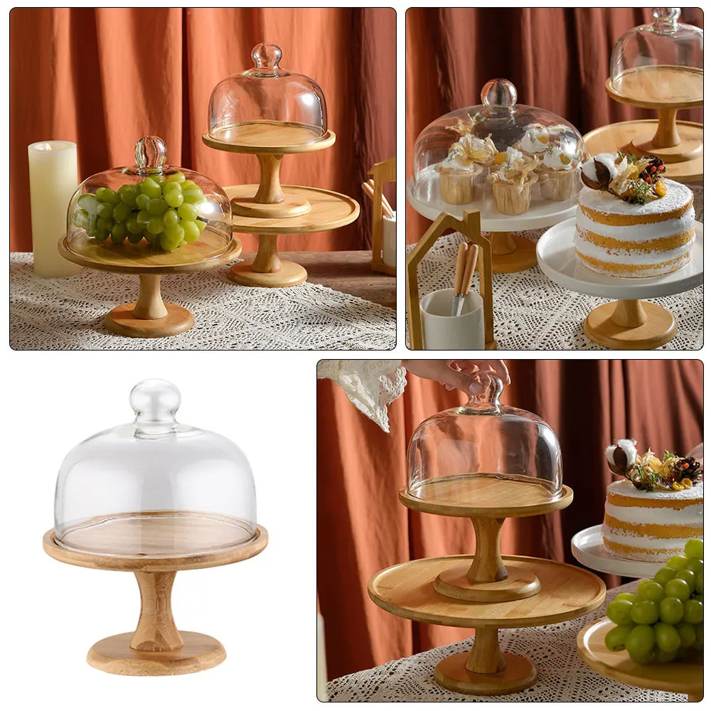

1 Set of Decorative Cake Stand Dessert Displaying Holder Tray for Wedding Khaki