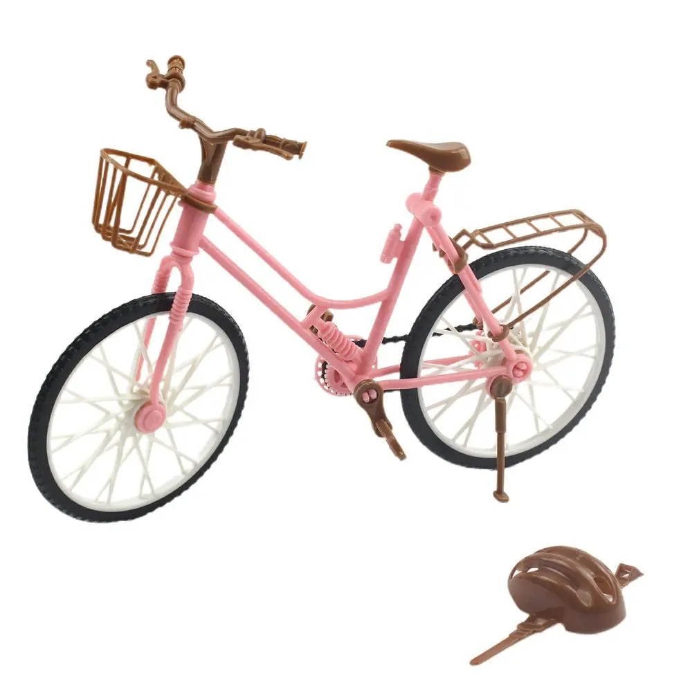 

Doll Accessories Plastic Bicycle Figurines Bike Sculpture Decoration Finger Bikes Toys Miniature Bicycle Model Dollhouse Decor