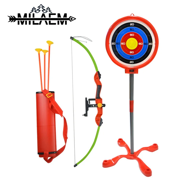 Пластиковый детский набор с бантами и стрелами для детей веселые игры стрельбы