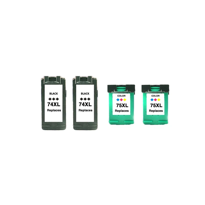 Чернильный картридж KPRINTX 74XL 75XL 74 75 совместим с hp74 J5780 D4260 C4480 4380 5280 4345 C4300 Officejet