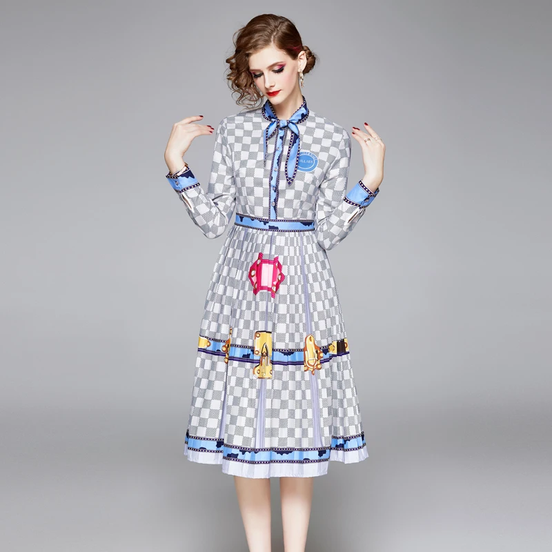 VERHELLEN высокое качество роскошное подиумное винтажное платье весна 2020 женская