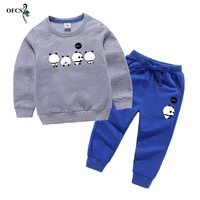girls clothing sets autumn toddler full cartoon t shirt toppants kids sports tracksuit for boy cotton costumes childrens suit