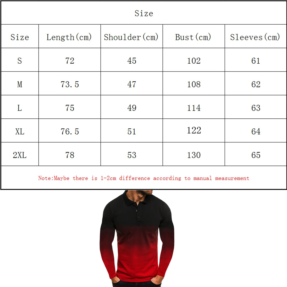 

Fashion Men's Tie-dye Gradient Color Long Sleeve Shirts Half-Button Down Collar Slim Fit Tops Sports Casual Shirts Tops