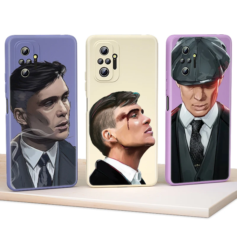 

Peaky Blinders Thomas For Xiaomi Redmi Note 10S 10T 10 9T 9 9S 8T 8 7 Pro Max 5G Phone Case Liquid Silicone Soft TPU Cover