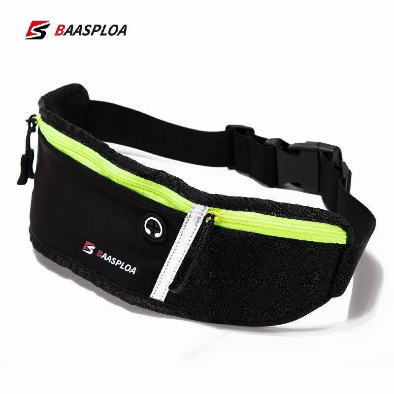 Baasploa Waterproof Running Waist Bag Sports Jogging Portable Outdoor Phone Holder Belt Bag Women Men Fitness Sport Accessories