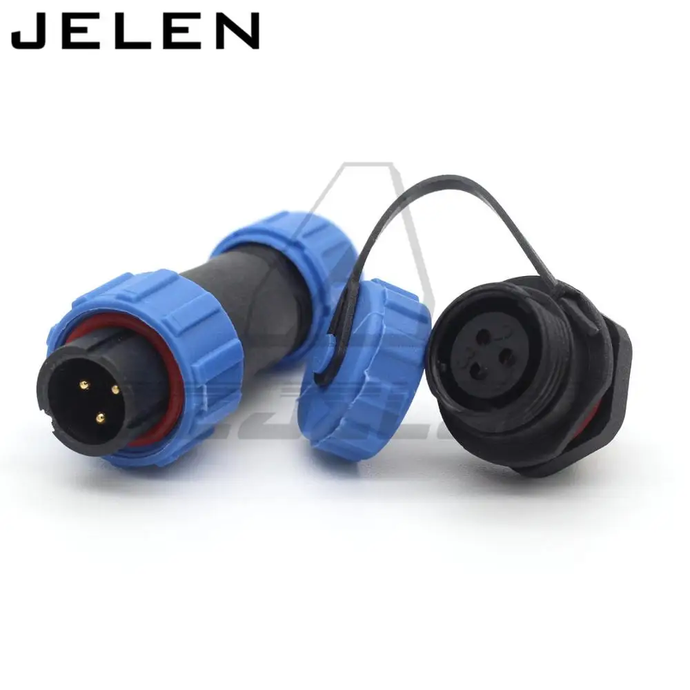 SP13 3Pin водонепроницаемый разъем IP68 кабельный вилка и розетка. Разъемы авто