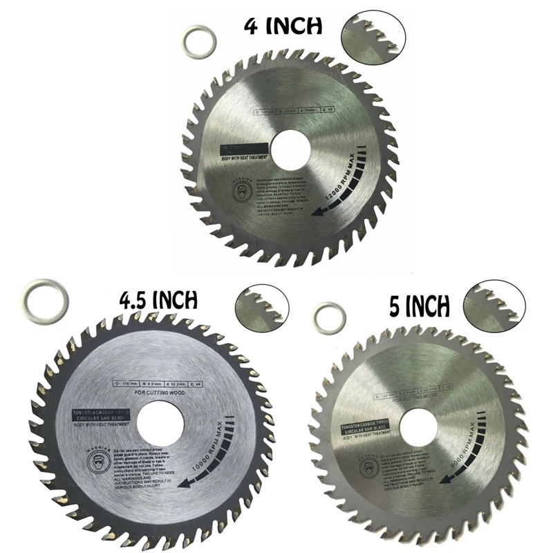 1 шт. 4 /5 inch105/125 мм 40T резьба по дереву диск циркулярной пилы резак для угловый