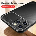 Матовый волоконный защитный чехол для Apple iPhone 12 12 Pro 12 mini 12 Pro Max