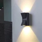 Светодиодная настенная лампа с одной головкой, водонепроницаемый садовый светильник для коридора, уличное комнатное бра, AC85-265V, IP65