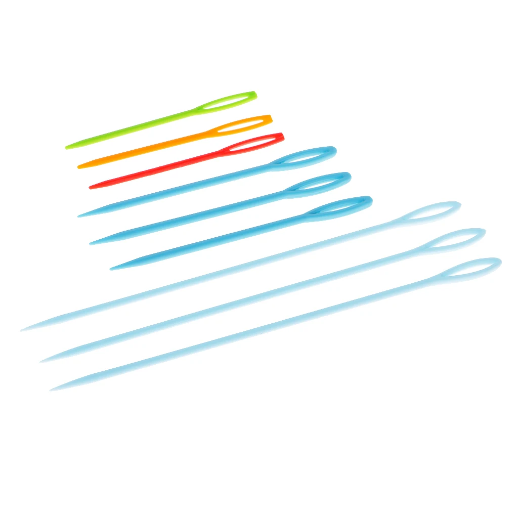 9 штук Красочные пластиковые DIY иглы гобелен швейная шерсть пряжа инструменты для