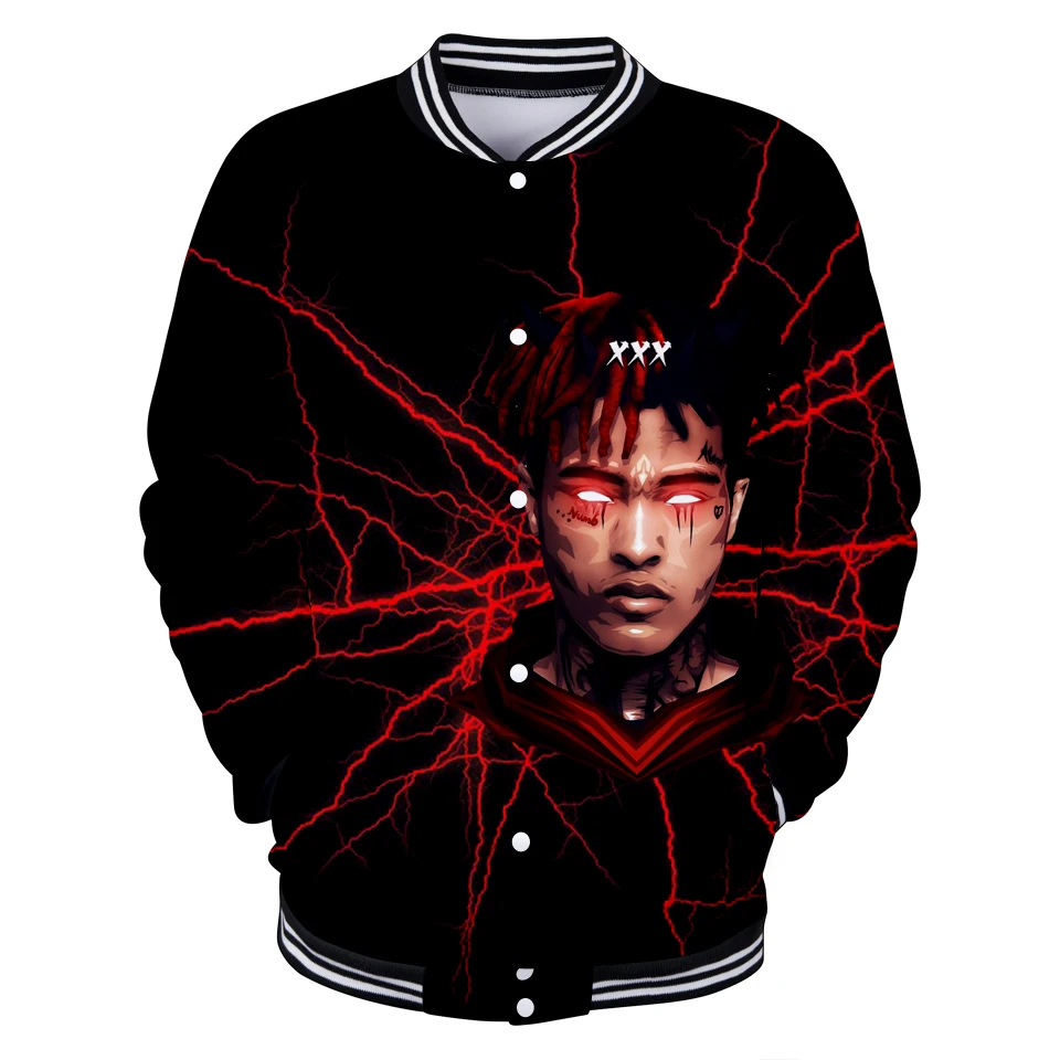 

Popular Rapper Xxxtentacion Rip 3D Custom Tracksuit Baseball Jackets Women/Men Long Sleeve Jacket Casual Streetwear Clothes
