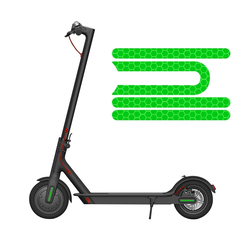 4Pcs/set Scooter Reflective Stickers For Xiaomi Mijia M365 Pro Electric Scooter Reflector Waterproof PVC Scooter Accessories
