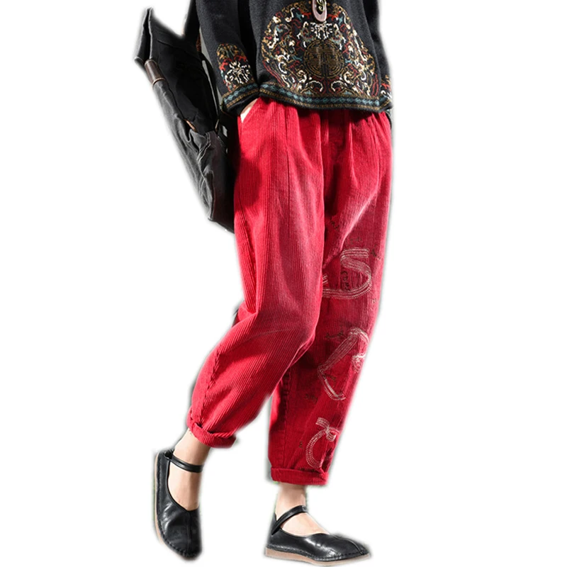 Женские брюки нижнее белье прямые большие свободные оверсайз 100% из вельвета на