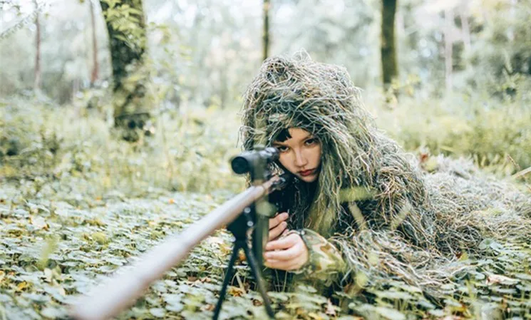 Дети Ghillie костюм PUBG охотничья одежда камуфляж военный комплект камуфляж пончо тактическая Униформа Снайпер невидимость плащ