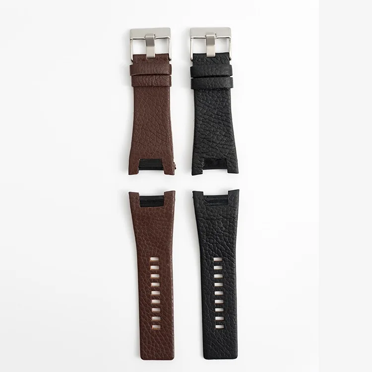 

32 mm notch epidermis with men's and women's watches accessories waterproof leather strap is comfortable