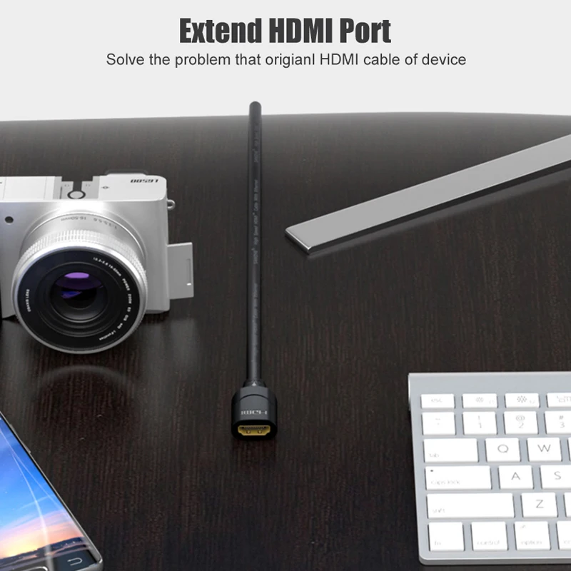 SAMZHE 1080P MiniHDMI HDMI совместимый разъем Мама папа 0 3 м для компьютера расширение