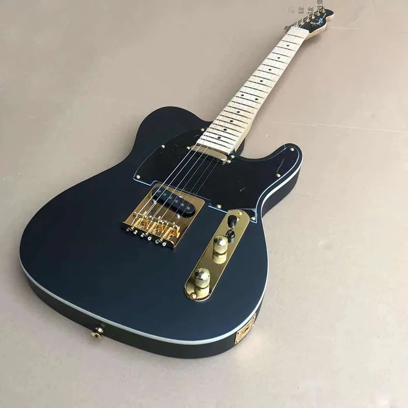 Брендовая матовая гитара золотые аксессуары цельная древесина Lele tone Бесплатная