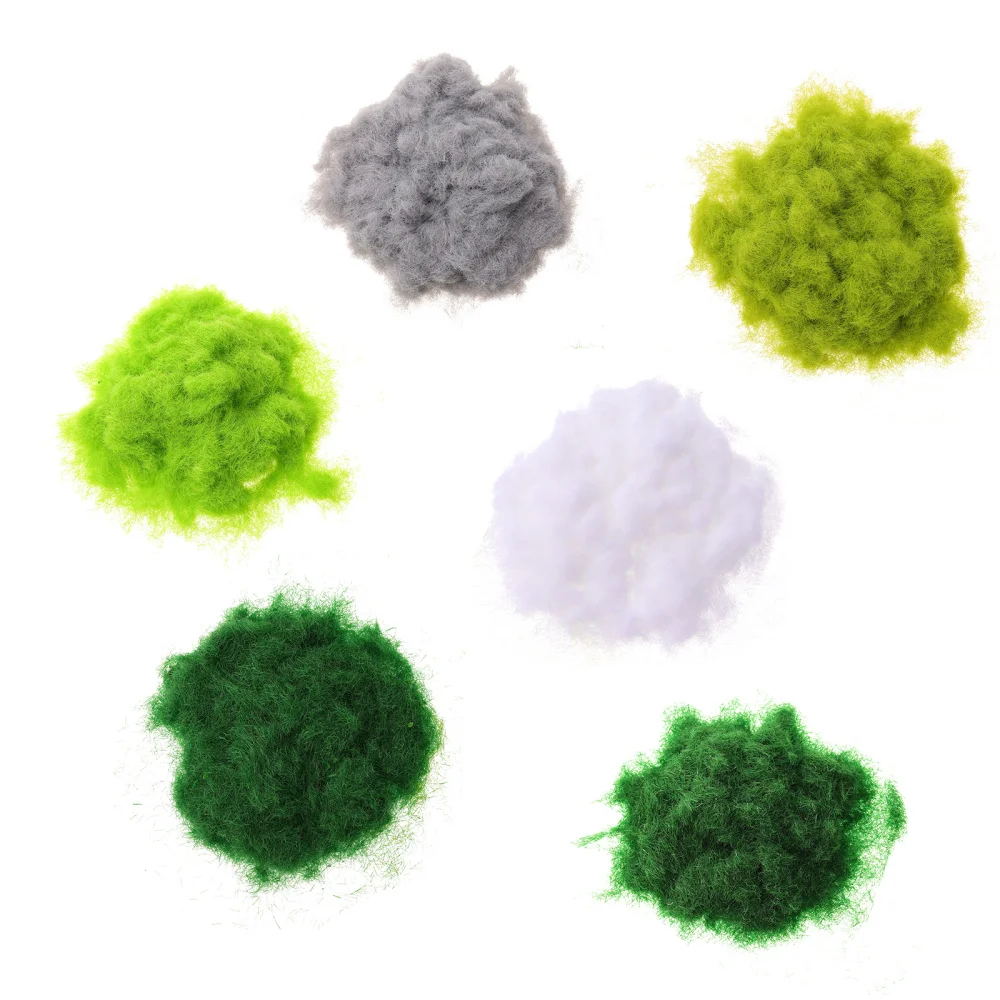 

6pcs Delicate Grass Powders Practical Grass Cashmere Powders Premium Faux Grass