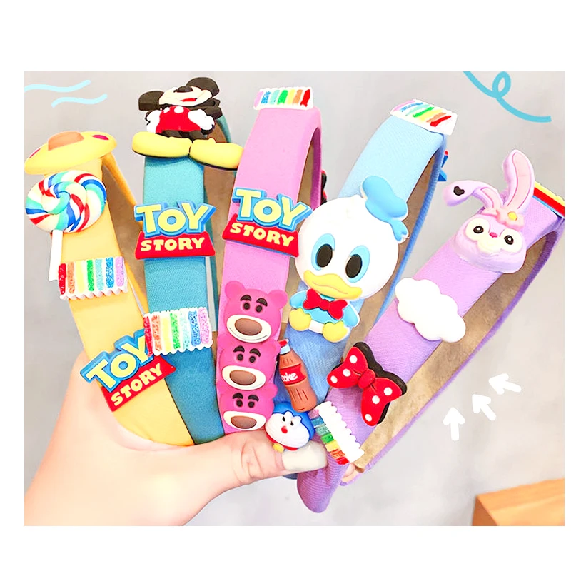 

Cute Mickey Mouse Doll Headband Amusement Park Candy Cartoon Donald Duck Sponge Hair Hoop Girl Washing Face Hair Band