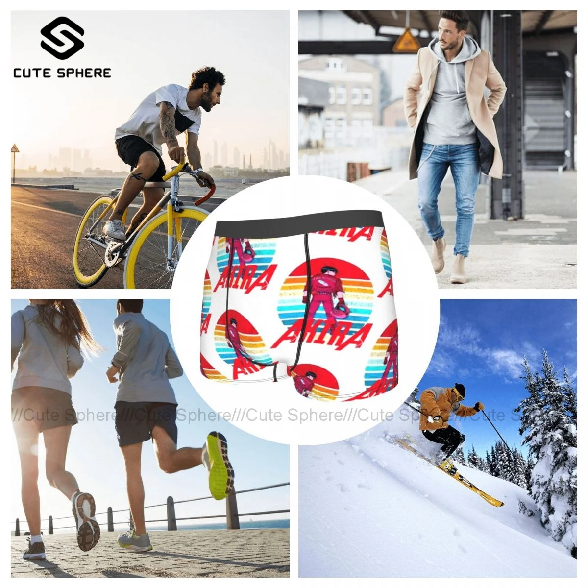 

Akira Underwear Males Customs Breathable Trunk Pouch Trenky Polyester Boxer Brief