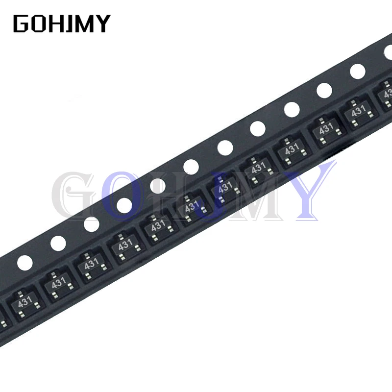 

50 шт. TL431 431 SOT-23 CJ431 TL431A SOT23 SMD новый чипсет IC