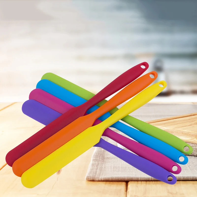 Силиконовый термостойкий гибкий антипригарный тонкий шпатель лучший для