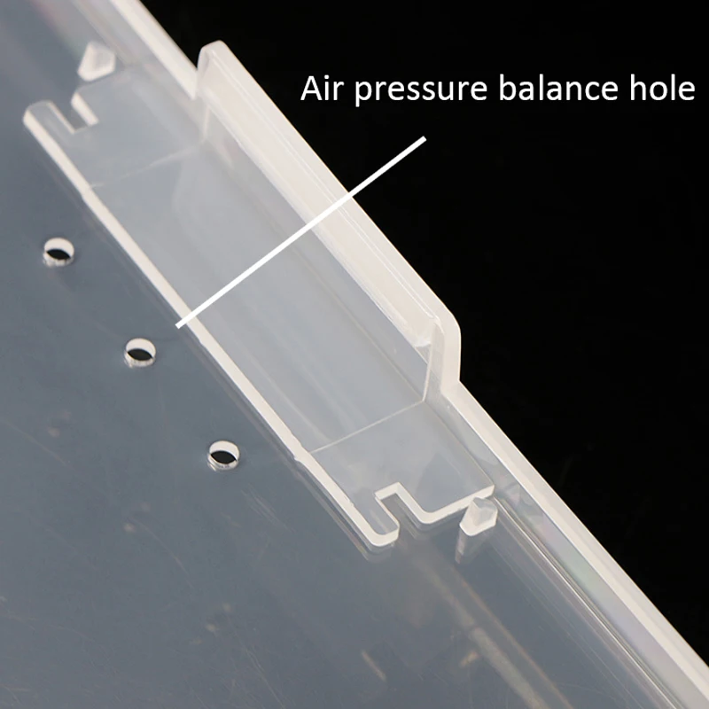 Прозрачный пластиковый контейнер для хранения ногтей розовый чехол инструменты