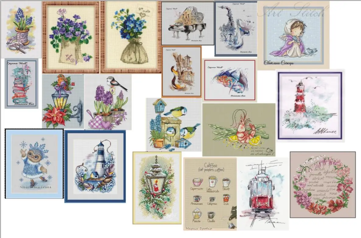 

Top Boat cross stitch package cartoon 14ct cloth cotton thread embroidery DIY handmade needlework