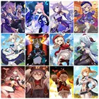 Алмазная живопись аниме Genshin ударная Алмазная вышивка разразы мозаичная картина Набор для вышивки крестиком домашний декор геншин имитация