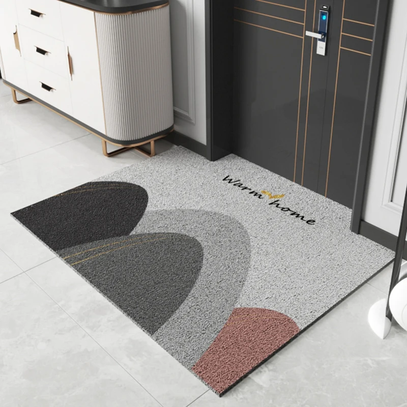 Nordic Entrance Home Doormat Bedroom Kitchen Living Room Carpet PVC Non-slip Bath Mat Size Customization Indoor Hallway Door Mat