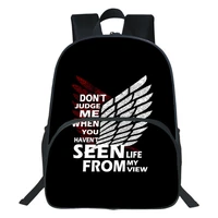 anime attack on titan backpack 3pcsset pencil case shoulder bags school bags back to school gift for students school rucksack