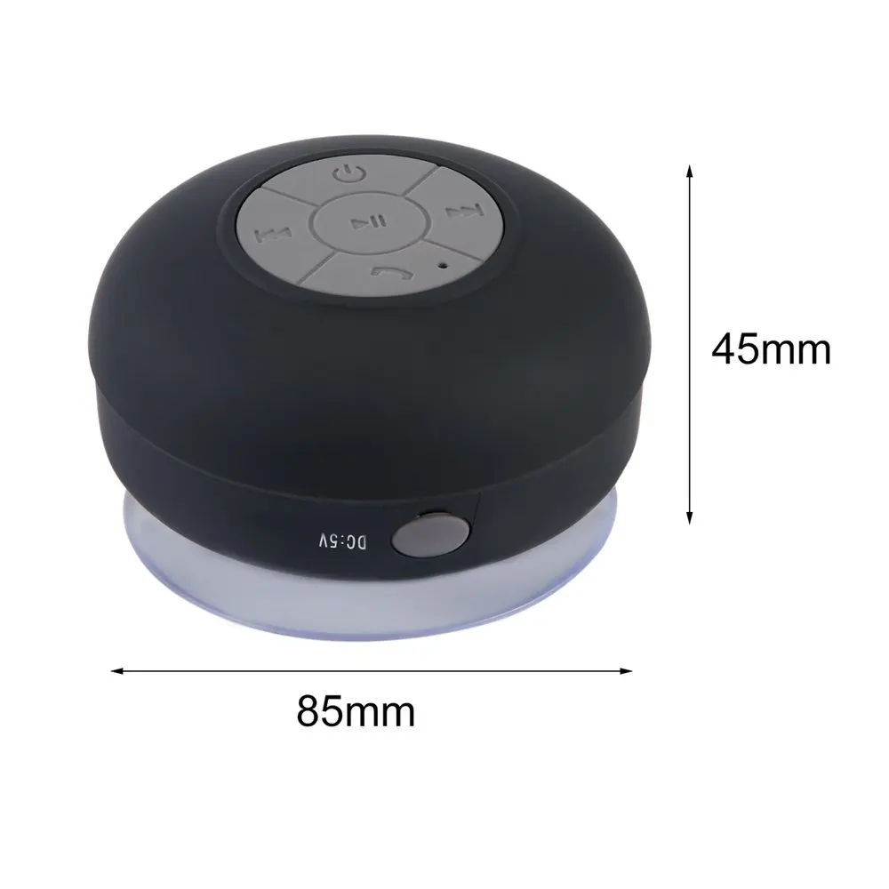 

NEWPortable Waterproof Bluetooth Speaker Wireless Car Handsfree Receive Call Music Suction Mic Mini Loudspeaker Box