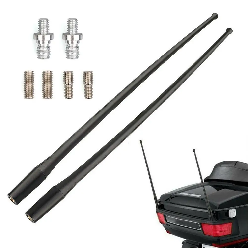 

2Pcs/Set 35cm Motorcycle Motorbike Antenna Mast for Harley Davidson 1989-2018 Motorcycle Accessories