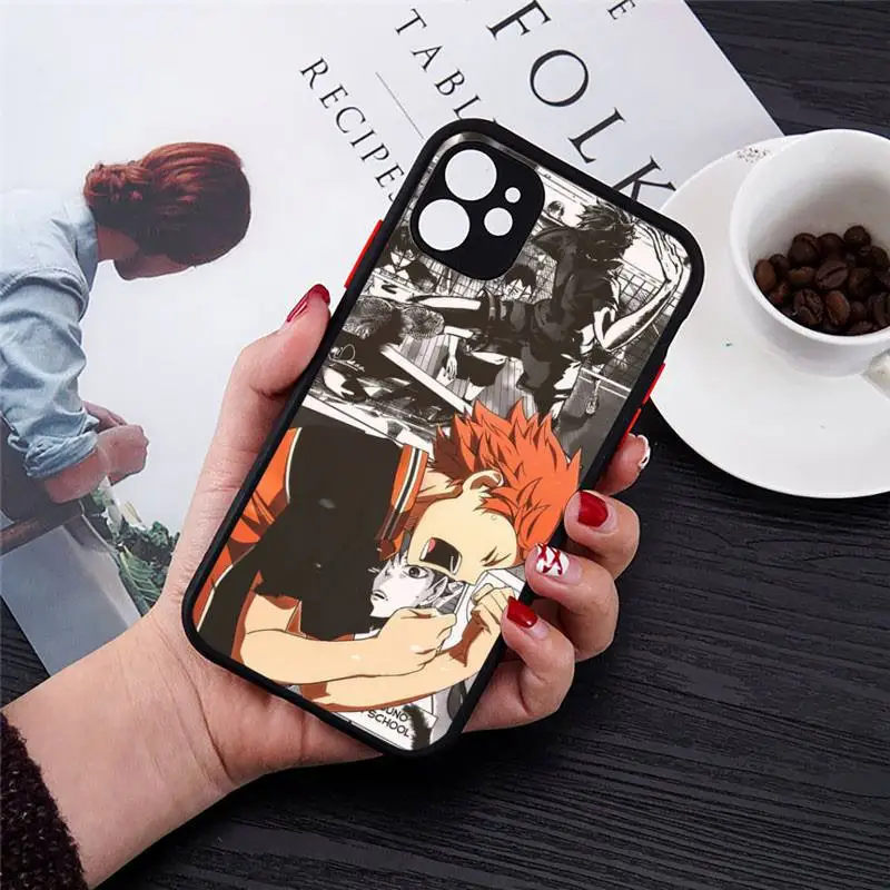 

Haikyuu anime Koutarou Bokuto Phone Case Matte Transparent for iPhone 7 8 11 12 s mini pro X XS XR MAX Plus cover funda