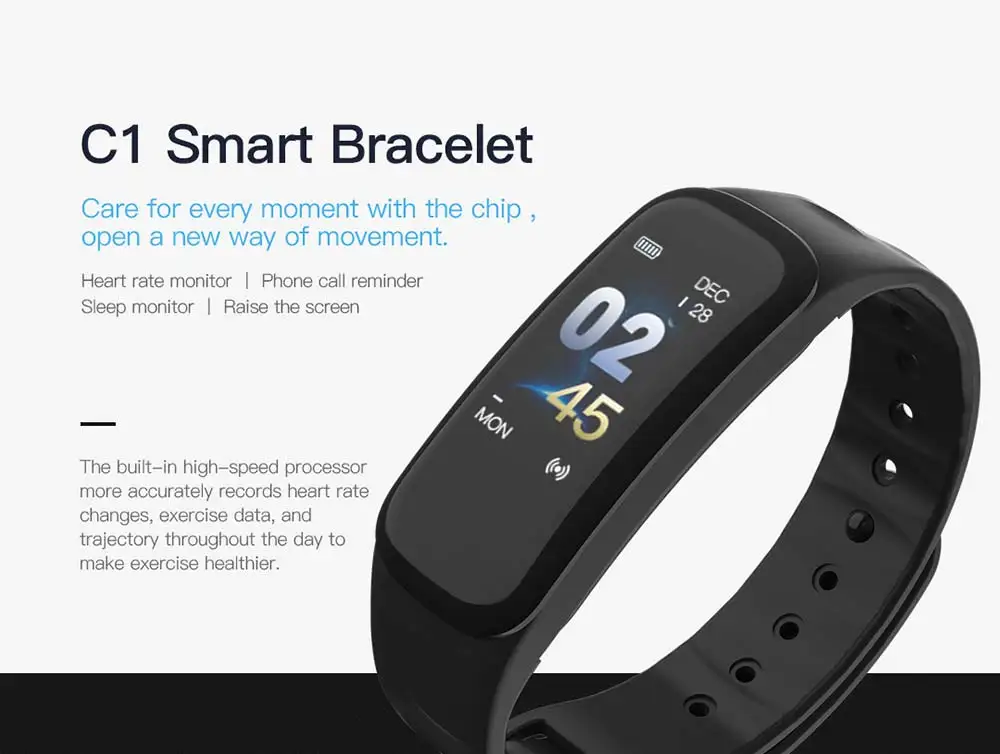 C1S Wearfit смарт-браслет часы измерение артериального давления монитор сердечного ритма Cardiaco фитнес-трекер умный Браслет