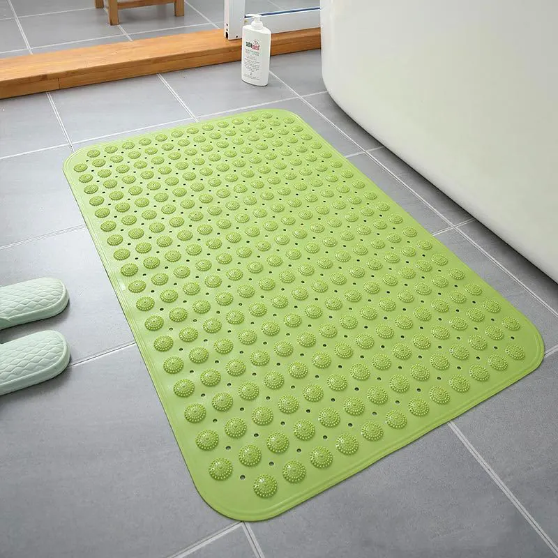 

Strong Suction Mat Bathroom PVC Massage Particles Foot Pad Anti Slip Bath Shower Mat Odorless Non-Toxic Bath Mat 35*68cm IBOWS