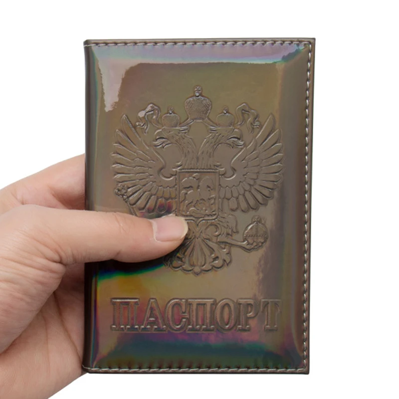 Модная Обложка для российского лазерного паспорта зеркальный зажим билета