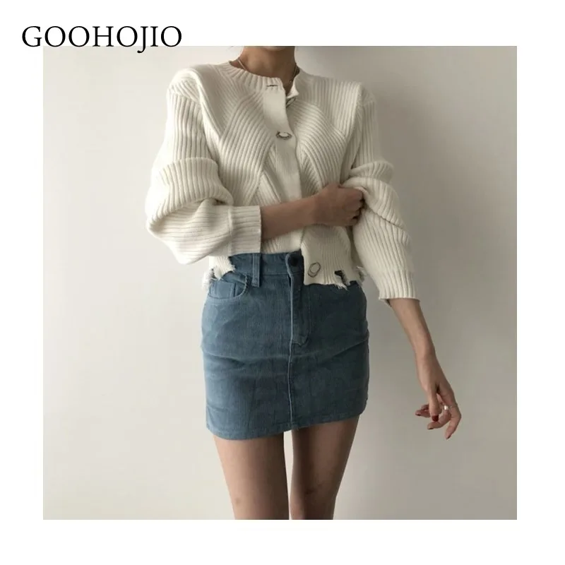 

GOOHOJIO 2021 New Spring and Autumn Fashionable Sweater Women Temperament Advanced Cardigan for Women Vintage Chic Women Sweater