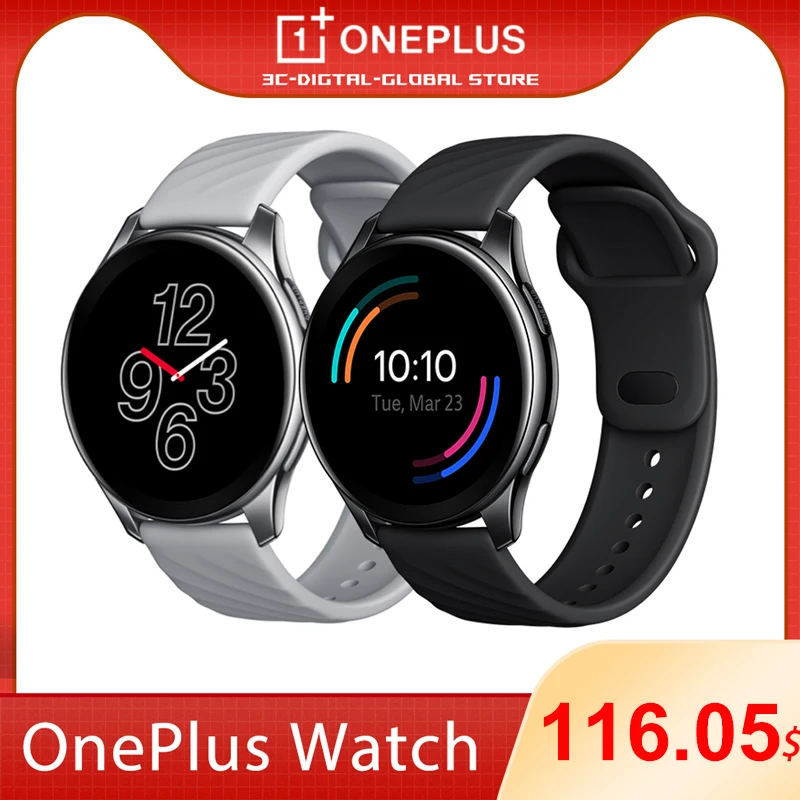 

Global Rom OnePlus Watch 4GB Smart Watch Blood Oxygen Up to 14 days 1.39'' AMOLED GPS For OnePlus 9 Pro 9R Nord 2 Smartwatch