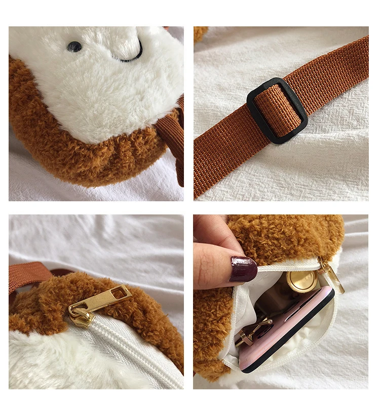 Small Crossbody Shoulder Bags For Girls Cute Cartoon Toast Toy Fruit Shape Avocado Wallet Designer Clear Purse And Handbags