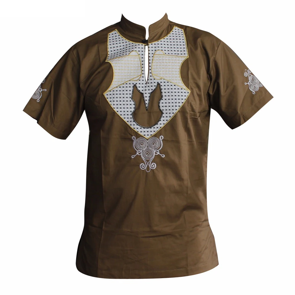 Облегающие футболки с вышивкой новый дизайн Пан-Африканский Топ этнический