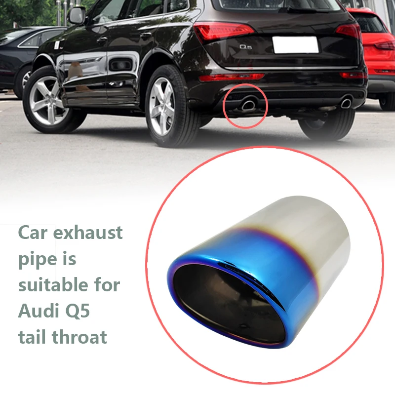 

Car exhaust pipe is suitable for Audi Q5 Volvo V70 Mazda 3 Honda Accord stainless steel silencer tail throat accessories